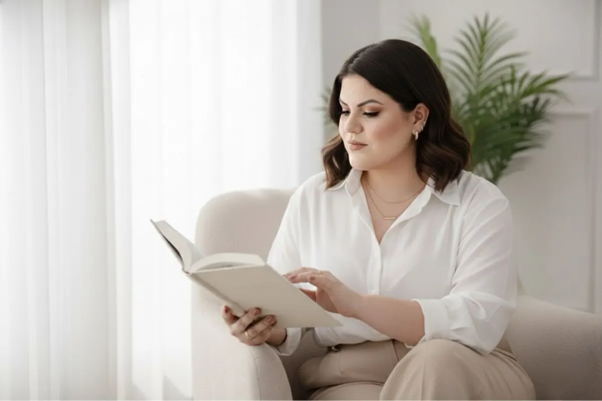 Pessoa em momento de leitura e reflexão